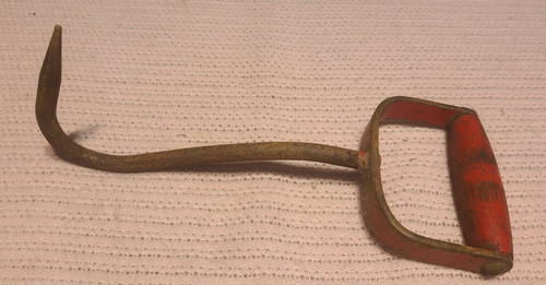 Vintage hay bale hook - hay,