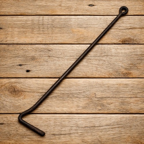 Antique hand forged hay - hand, bale